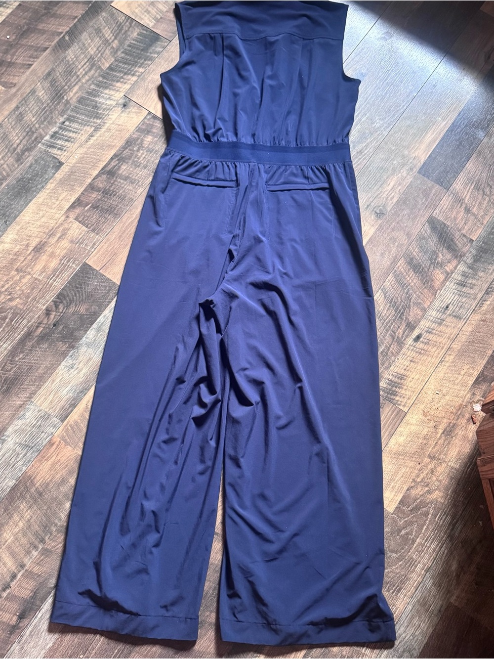 Navy Athleta Wide-Leg Jumpsuit - Women - Picture 6 of 7